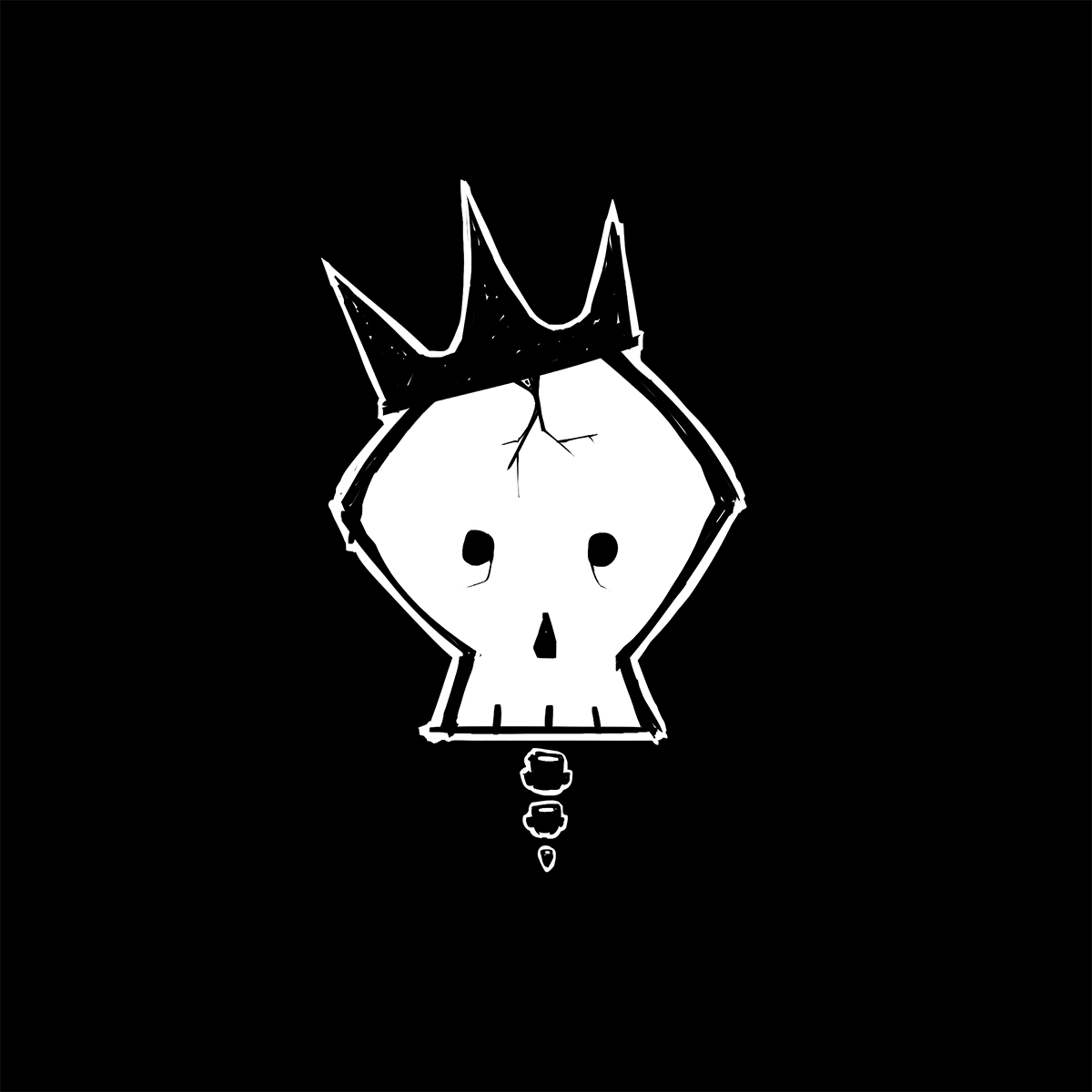 king - tee - black